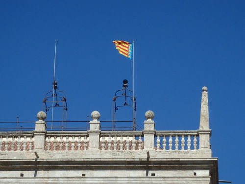Flag of the Community (State) of Val&egrave;ncia.